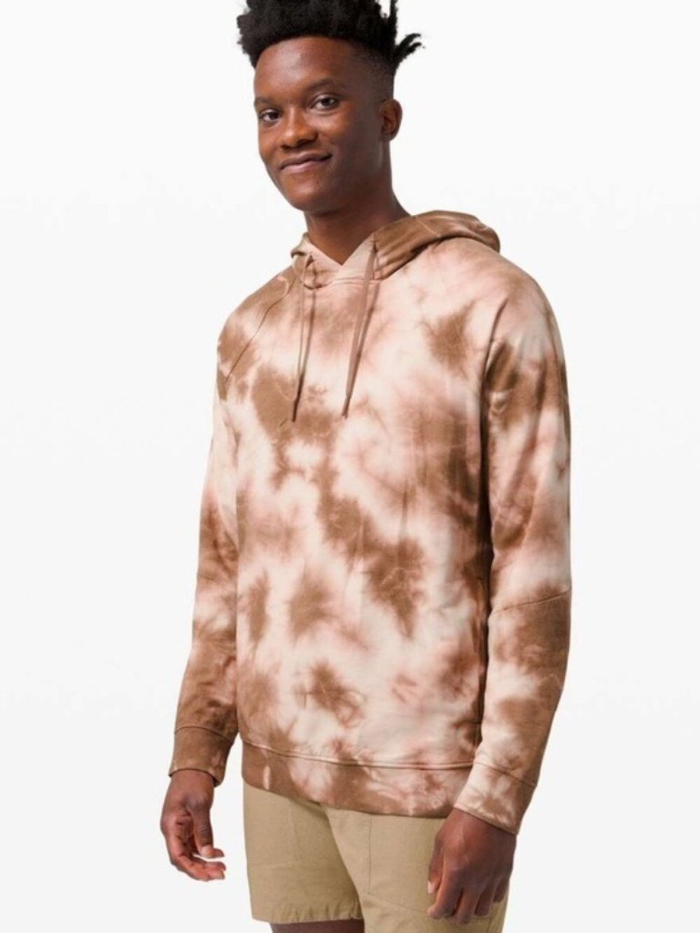 Lululemon City Sweat Pullover Hoodie Earth Color Clay Tie Dye Mens Medium M3CHCS